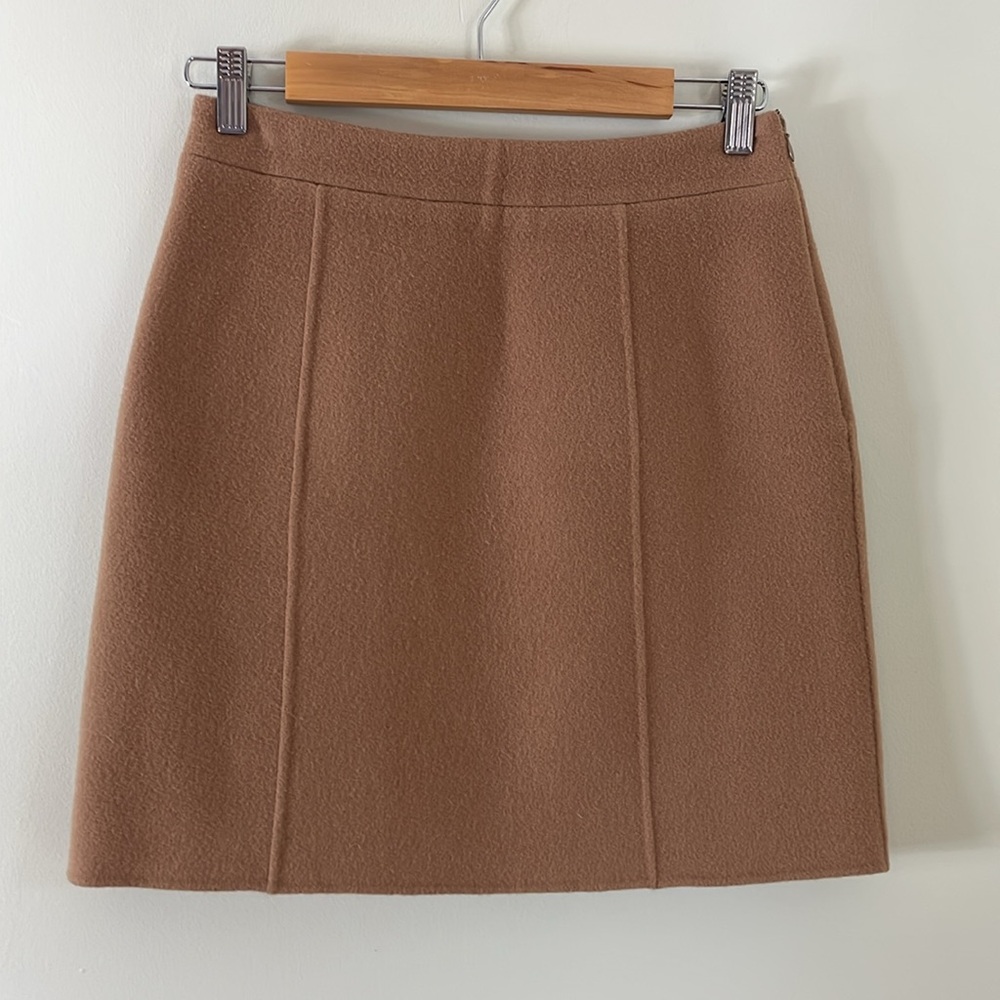 icb Wool Camel Mini Skirt
